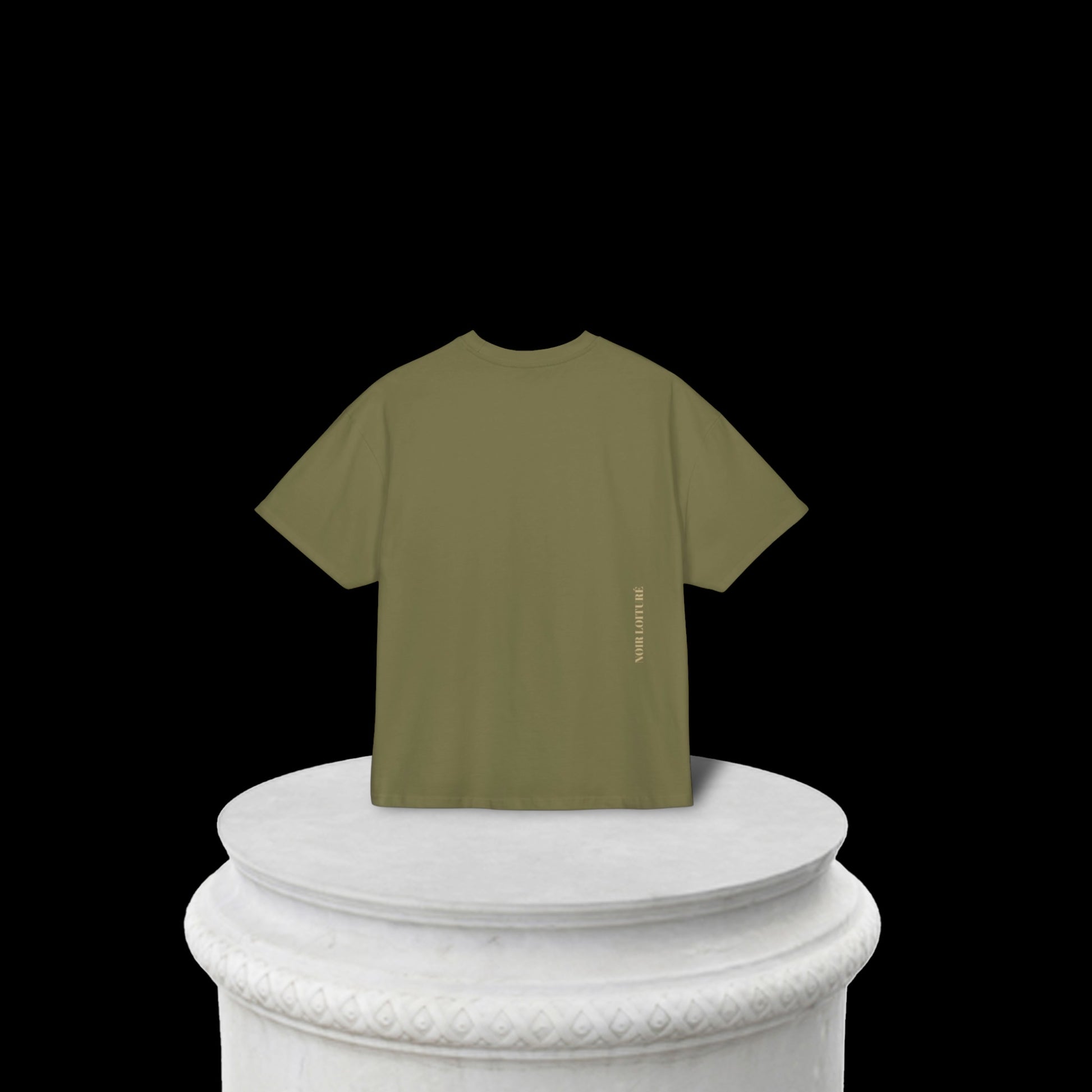AFOMY T-Shirt in Olive - 100% Baumwolle Oversize Fit Streetwear